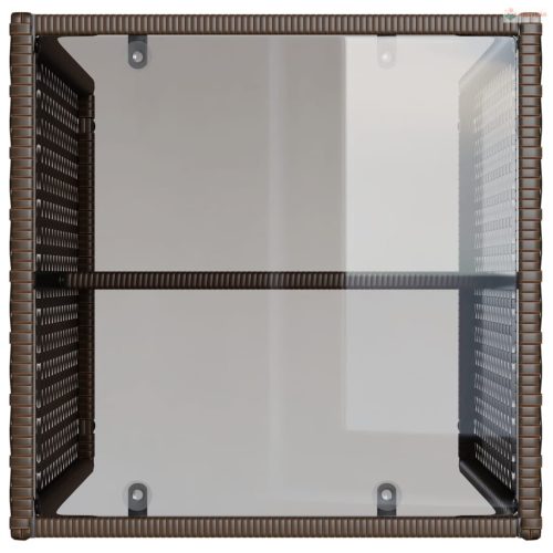 4 részes barna polyrattan kerti ülőgarnitúra párnákkal