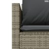 3 részes szürke polyrattan bisztrógarnitúra párnákkal