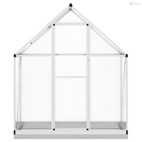 Ezüstszínű alumínium melegház alapvázzal 169 x 58 x 202 cm