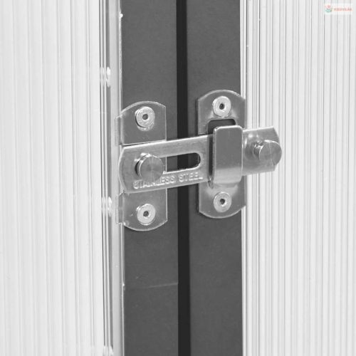 Antracitszürke alumínium melegház alapvázzal 169 x 114 x 195 cm