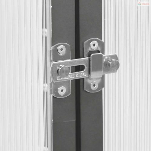 Antracitszürke alumínium melegház alapvázzal 169 x 114 x 202 cm