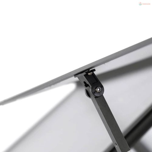 Antracitszürke alumínium melegház alapvázzal 169 x 114 x 202 cm