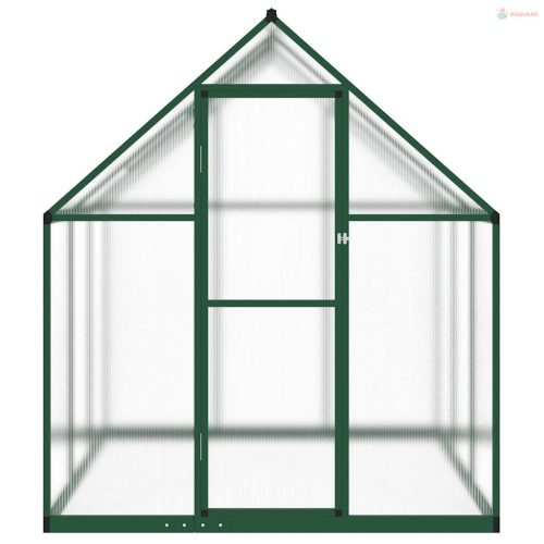 Zöld alumínium melegház alapvázzal 169 x 169 x 195 cm