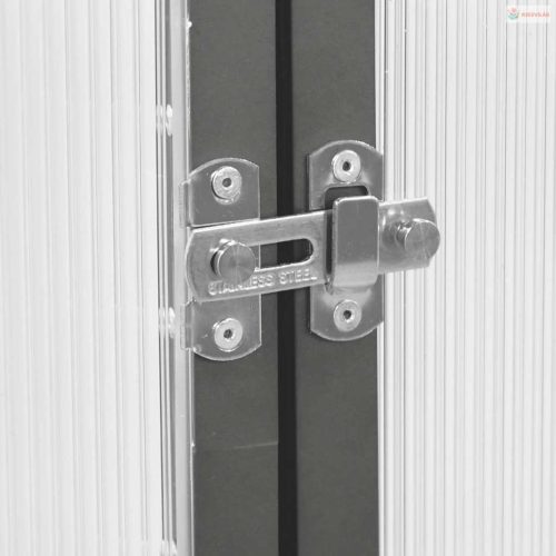 Antracitszürke alumínium melegház alapvázzal 169 x 169 x 195 cm