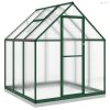 Zöld alumínium melegház alapvázzal 169 x 169 x 202 cm