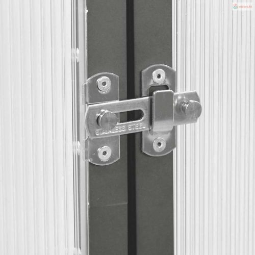 Antracitszürke alumínium melegház alapvázzal 169 x 169 x 202 cm