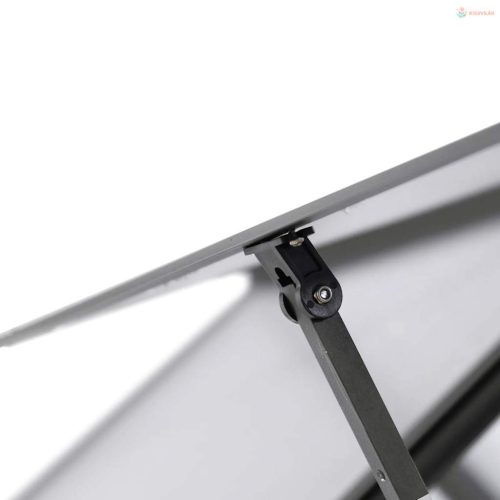 Antracitszürke alumínium melegház alapvázzal 169 x 169 x 202 cm