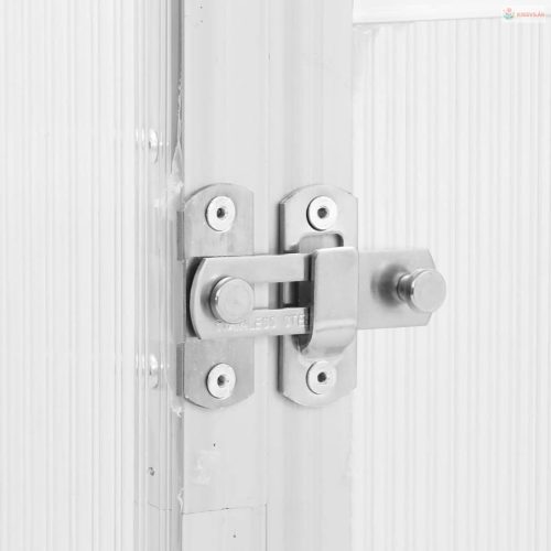 Ezüstszínű alumínium melegház alapvázzal 224 x 169 x 195 cm