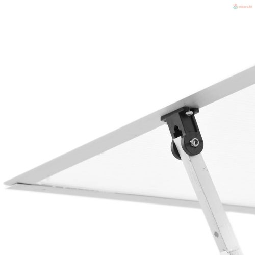 Ezüstszínű alumínium melegház alapvázzal 224 x 169 x 195 cm