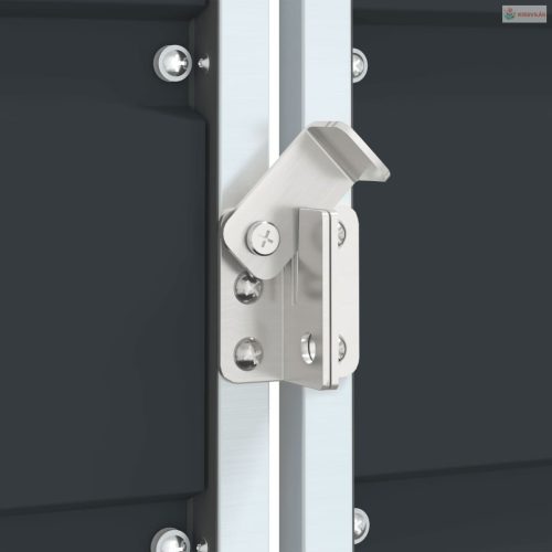 Antracit acél kerekes szemetes tároló dupla tárolókhoz 138 x 79 x 117 cm