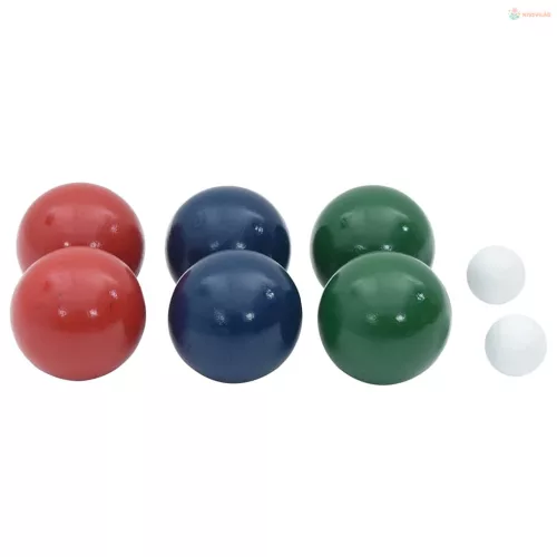 8 darabos tömör fenyőfa bocce golyószett hordtáskával