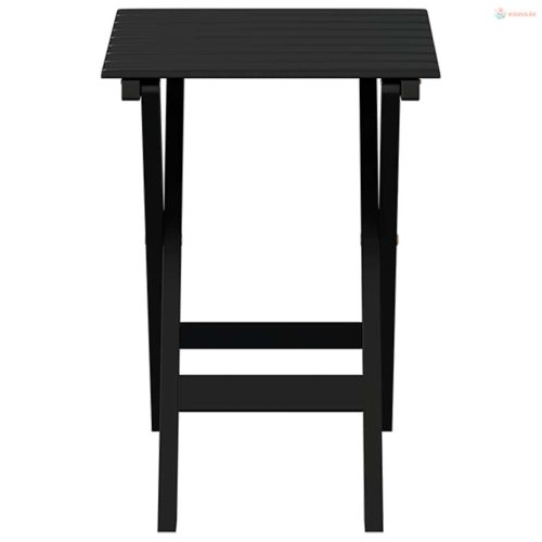 Fekete tömör nyárfa összecsukható kisasztal