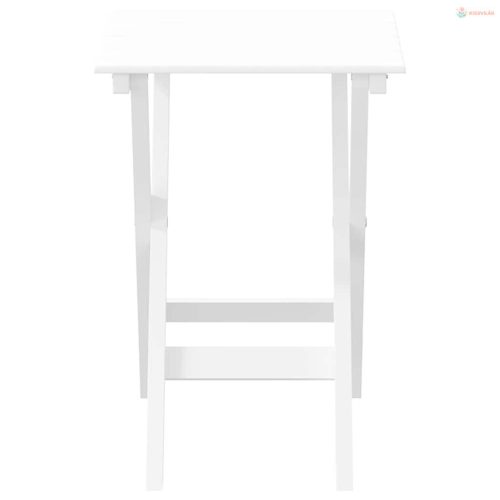 Fehér tömör nyárfa összecsukható kisasztal