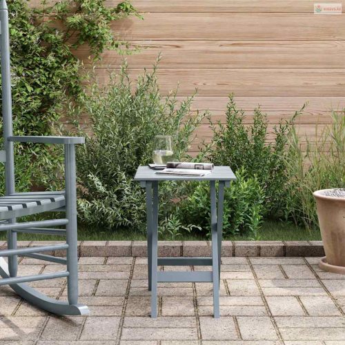 Szürke tömör nyárfa összecsukható kisasztal