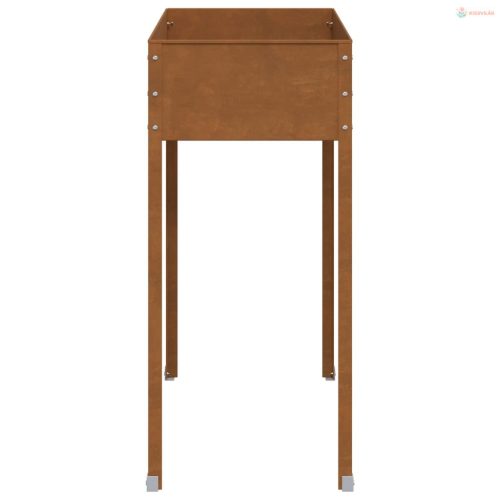 Időjárásálló acél kerti virágtartó 100,5x40,5x90 cm