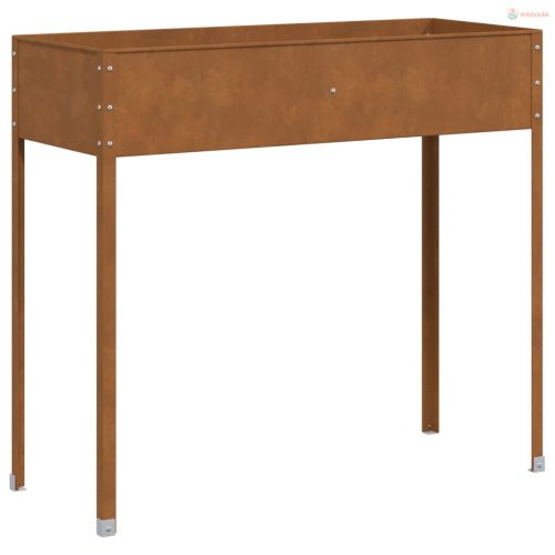 Időjárásálló acél kerti virágtartó 100,5x40,5x90 cm