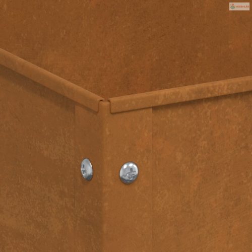 Időjárásálló acél kerti virágtartó 100,5x40,5x90 cm