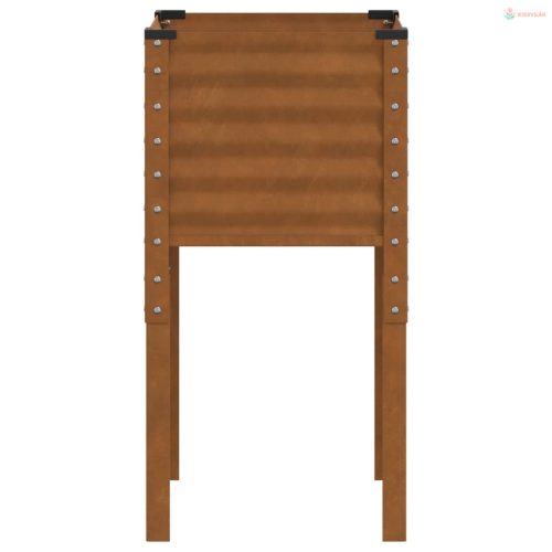 Kerti virágláda 45 x 45 x 88 cm időjárásálló acélból