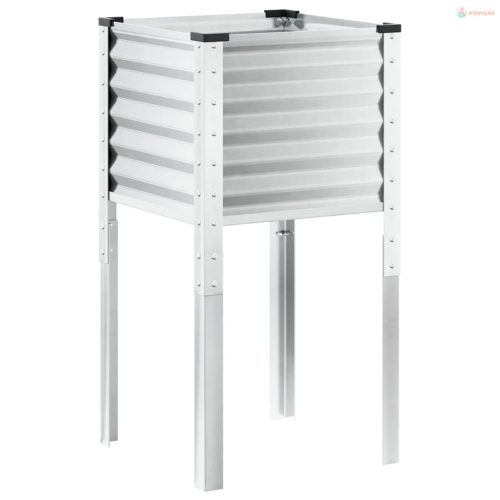 Kerti virágláda 45 x 45 x 88 cm időjárásálló acélból