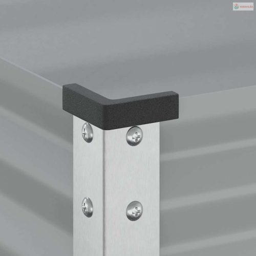 Szürke acél kerti növénytartó 100 x 45 x 90 cm