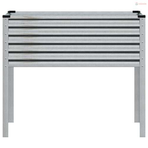 Horganyzott acél kerti virágláda 100 x 45 x 90 cm