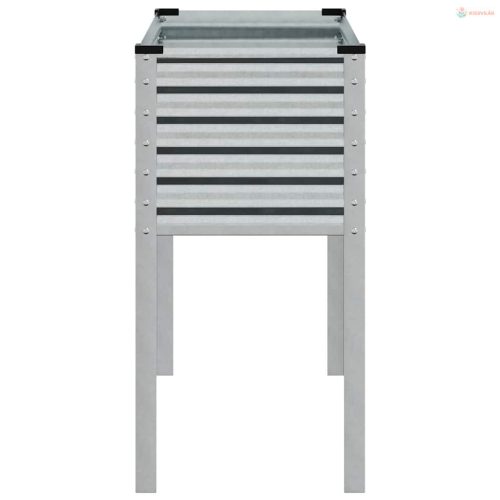 Horganyzott acél kerti virágláda 100 x 45 x 90 cm