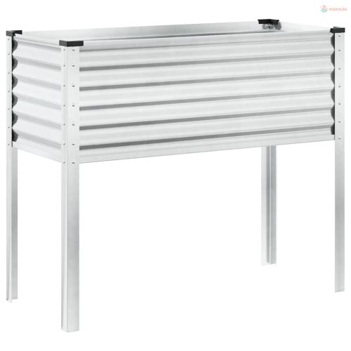 Kerti virágláda 100 x 45 x 90 cm időjárásálló acélból