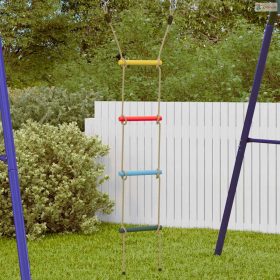 Többszínű kötéllétra gyerekeknek 4 létrafokkal