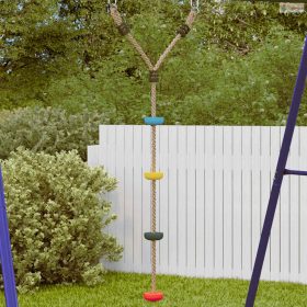 Többszínű tárcsás kötélhinta gyerekeknek 4 fokkal