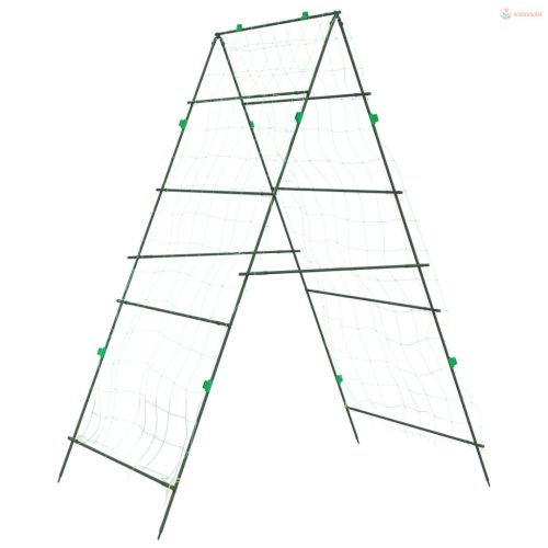 Acél A-alakú kerti rács kúszónövényekhez 99 x 90 x 175,5 cm