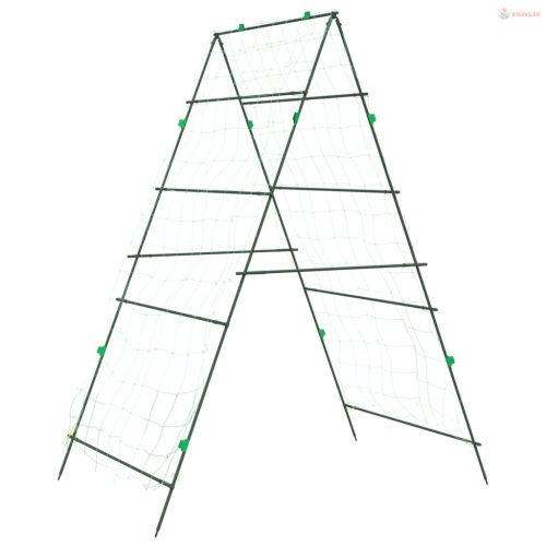Acél A-alakú kerti rács kúszónövényekhez 99 x 90 x 175,5 cm
