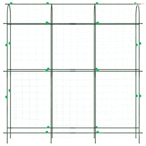 Acél U-alakú kerti rács kúszónövényekhez 181 x 31 x 182,5 cm