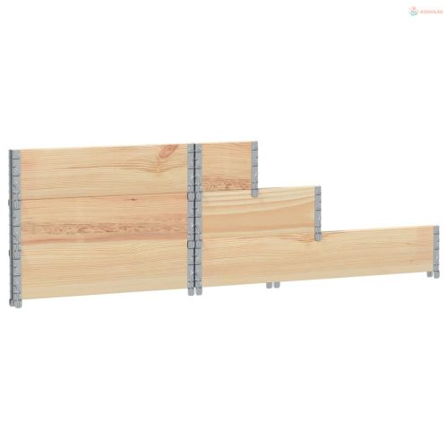 3 szintes tömör fenyőfa magaságyás 120 x 80 cm