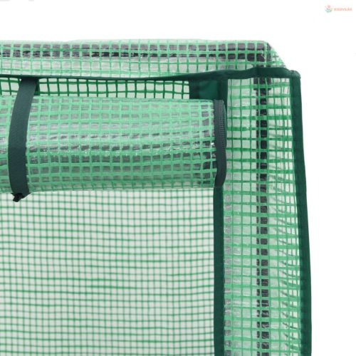 Rattan megjelenésű magaságyás melegháztakaróval 40x40x123 cm