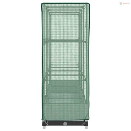 Rattan megjelenésű magaságyás melegháztakaróval 160x40x123 cm