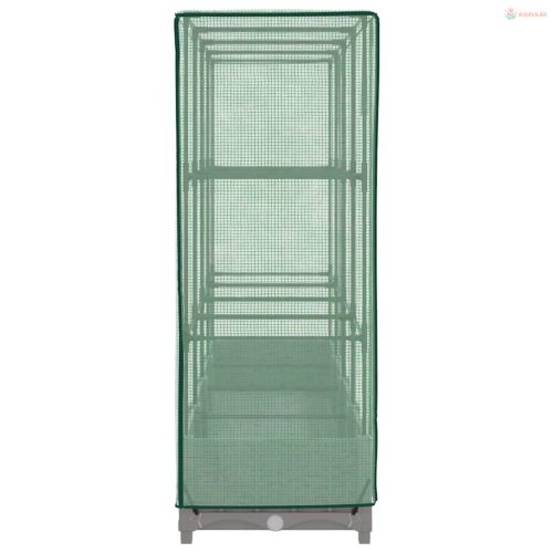 Rattan megjelenésű magaságyás melegháztakaróval 160x40x123 cm