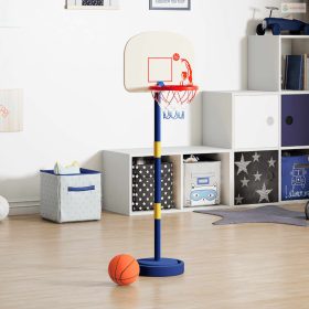   Kosárlabda állvány labdával és pumpával Állítható 90/121 cm