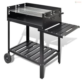 Grill állvány faszén Grillező 2 Kerekekkel