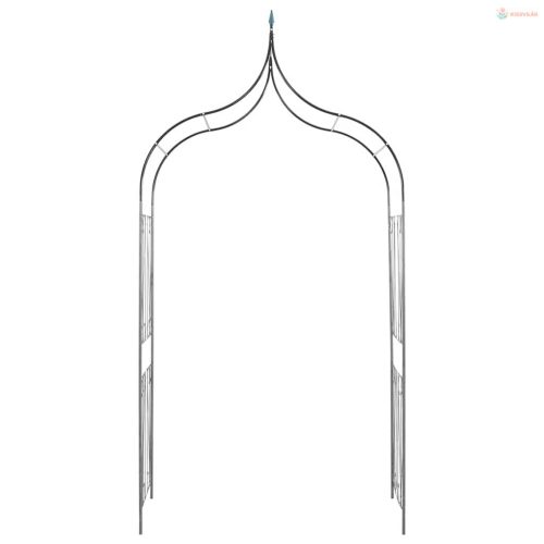 Sötétzöld tüskés kerti boltív futónövények számára