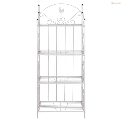 Növény Állvány Szögletes Fehér