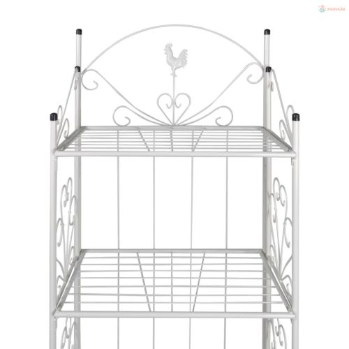 Növény Állvány Szögletes Fehér