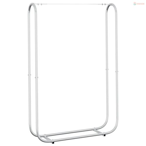 Horganyzott acél tűzifatároló 100x25x150 cm