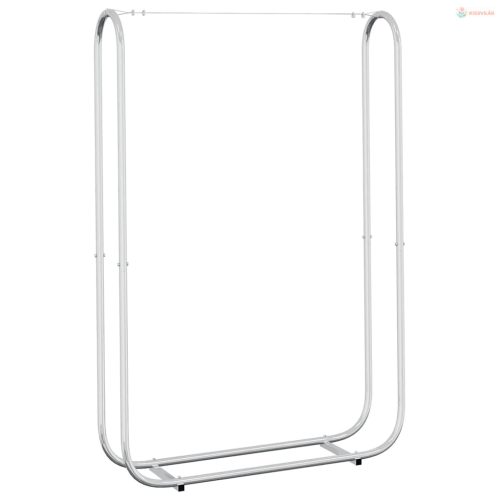 Horganyzott acél tűzifatároló 100x25x150 cm