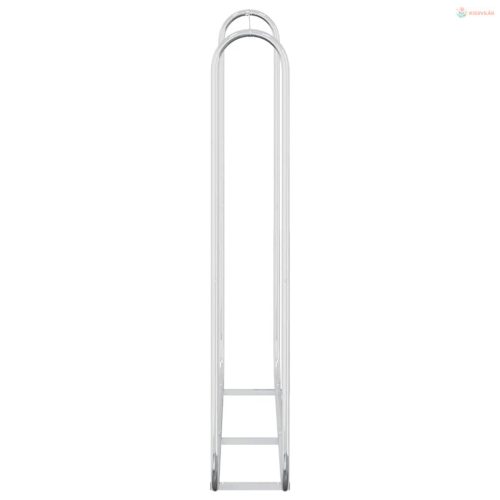 Horganyzott acél tűzifatároló 150x25x150 cm