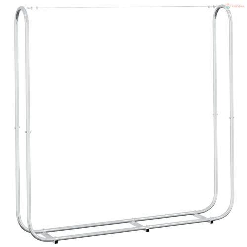 Horganyzott acél tűzifatároló 150x25x150 cm