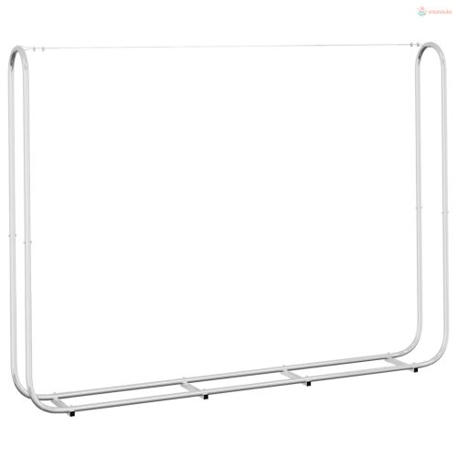 Horganyzott acél tűzifatároló 200x25x150 cm