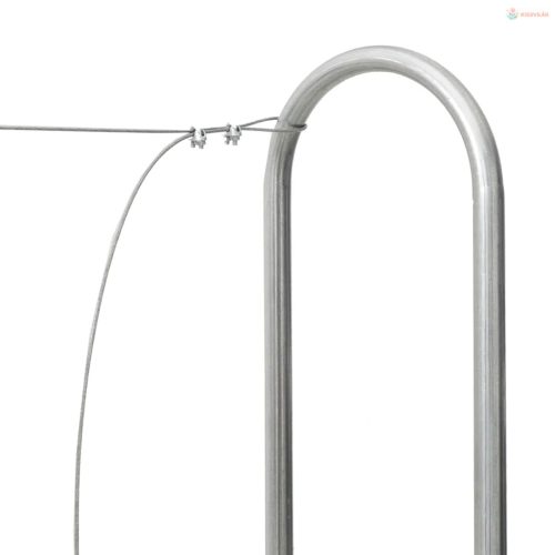 Horganyzott acél tűzifatároló 300x25x150 cm