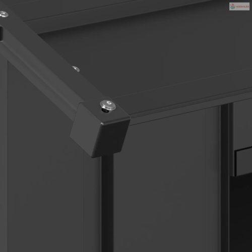 Kutyaház tetővel 85x107x81 cm horganyzott acél