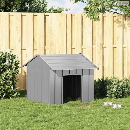 Kutyaház tetővel 85x107x81 cm horganyzott acél