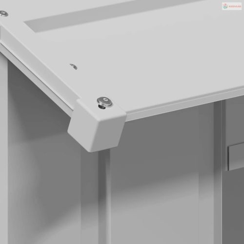 Kutyaház tetővel 85x107x81 cm horganyzott acél